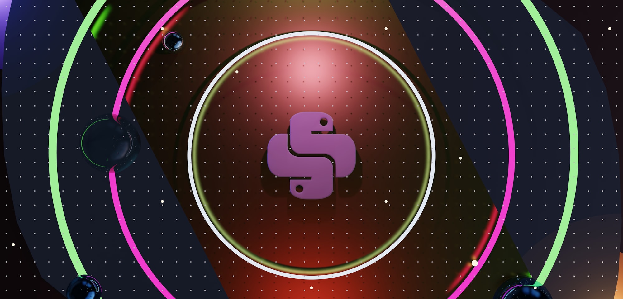 a neon circle with a snake on it
