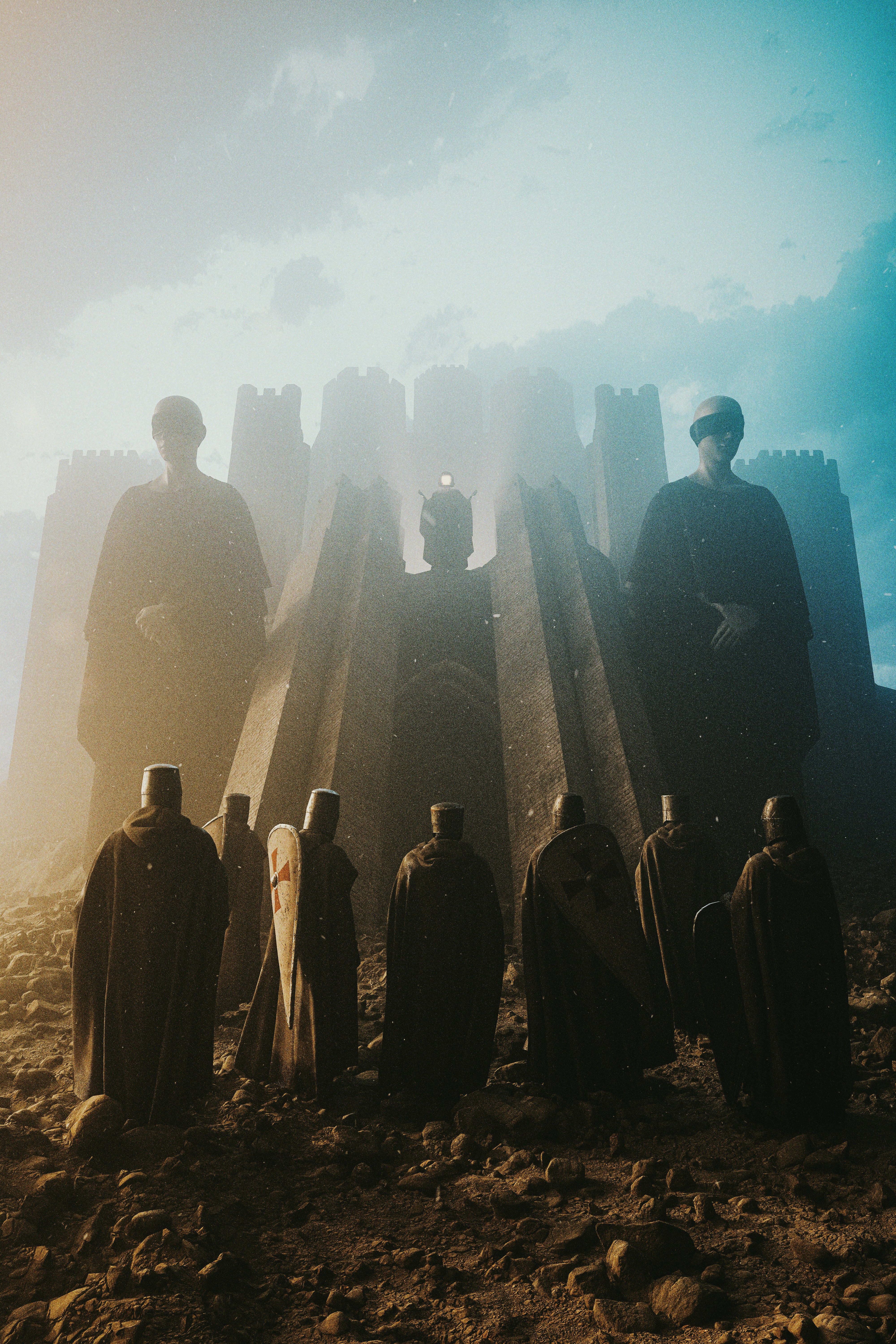 um grupo de pessoas ao lado um do outro