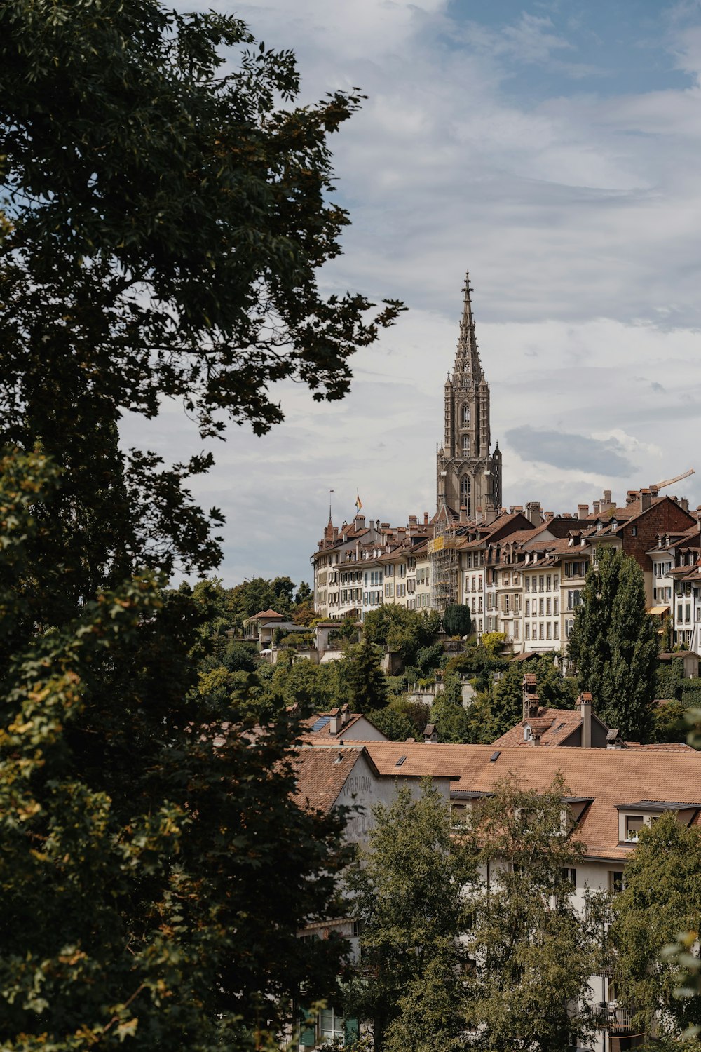 a view of a city from a distance