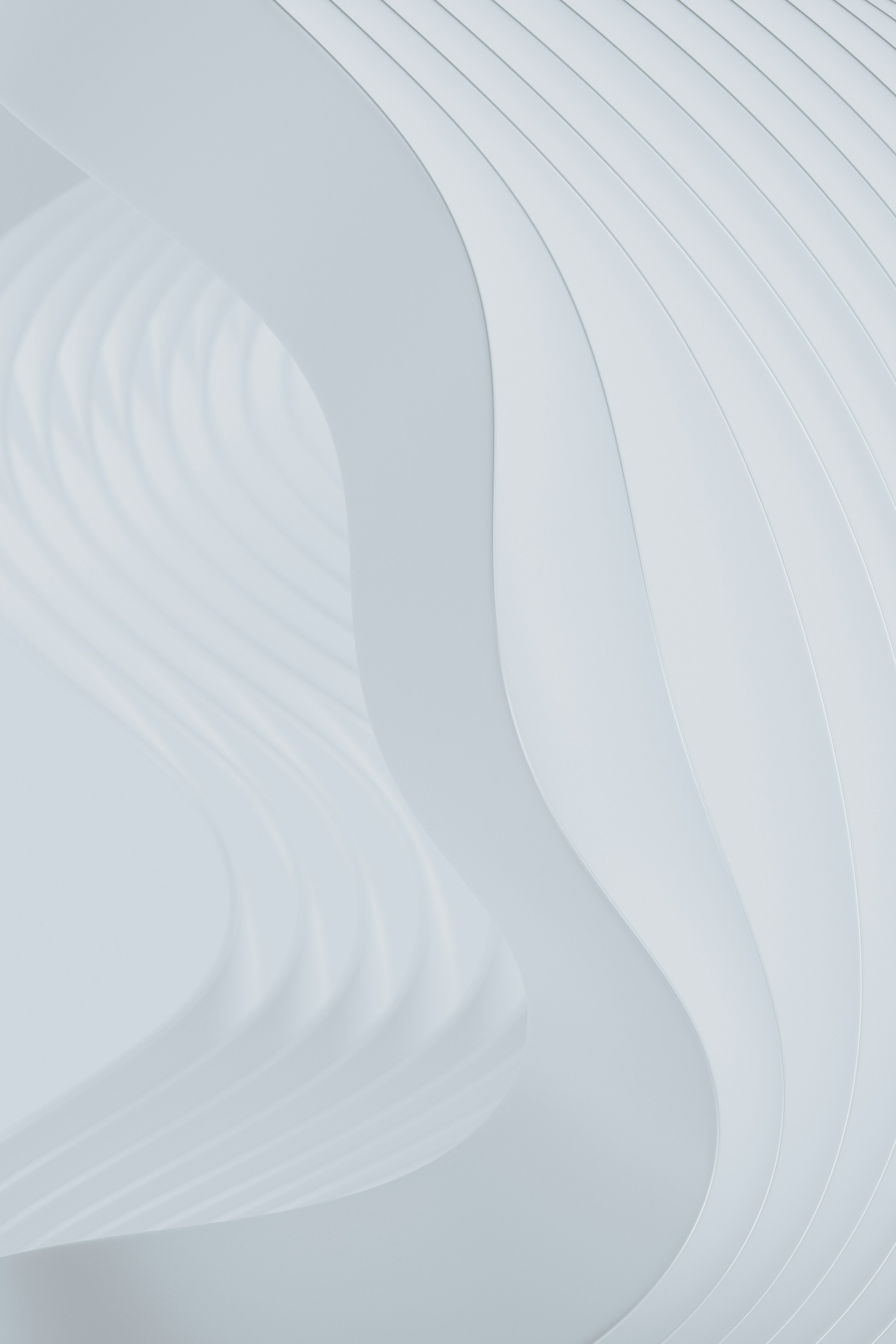 an abstract white background with wavy lines