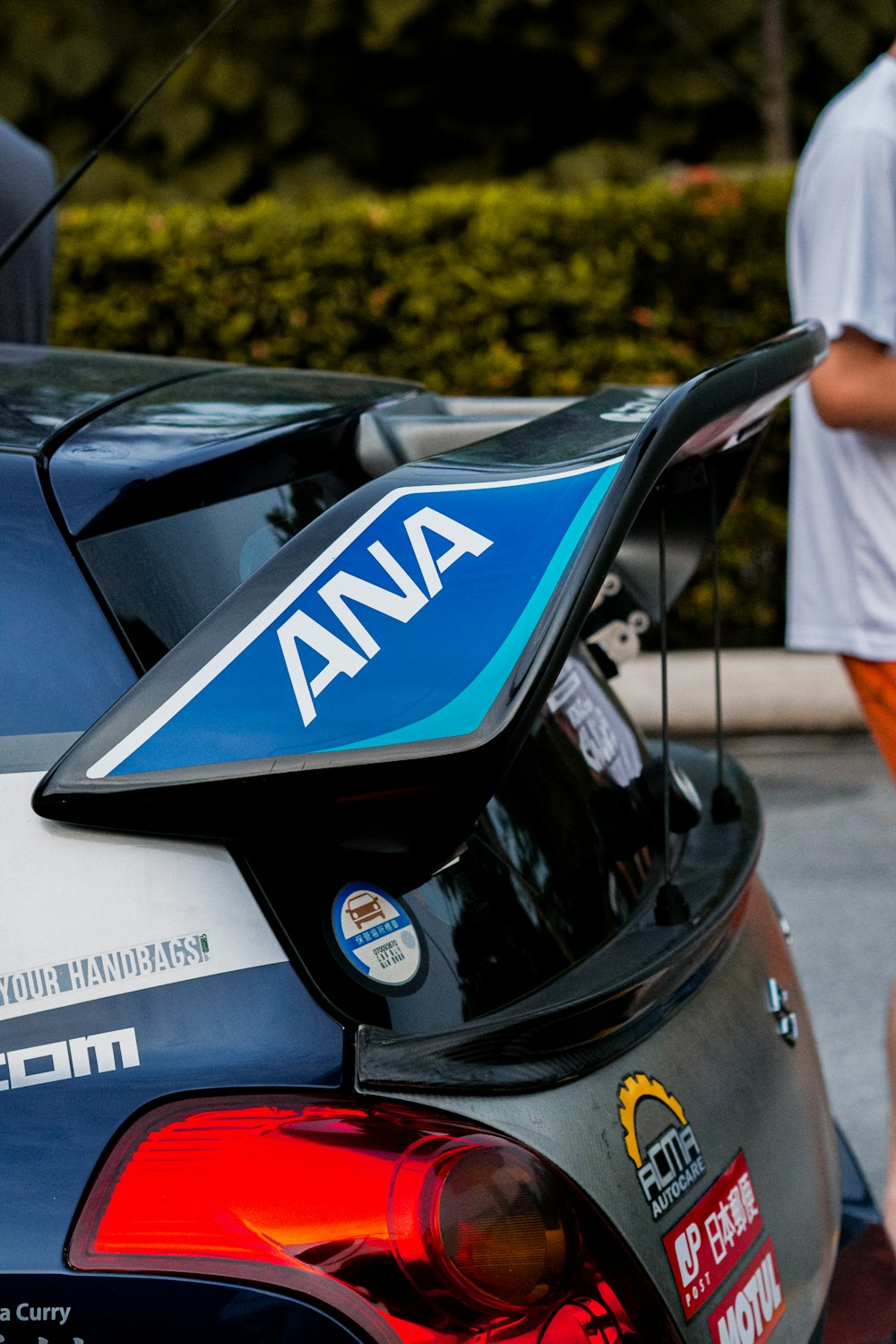 a close up of the trunk of a car