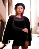 An urban setting showcasing individuals expressing their unique styles.