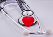 a stethoscope with a heart on top of it