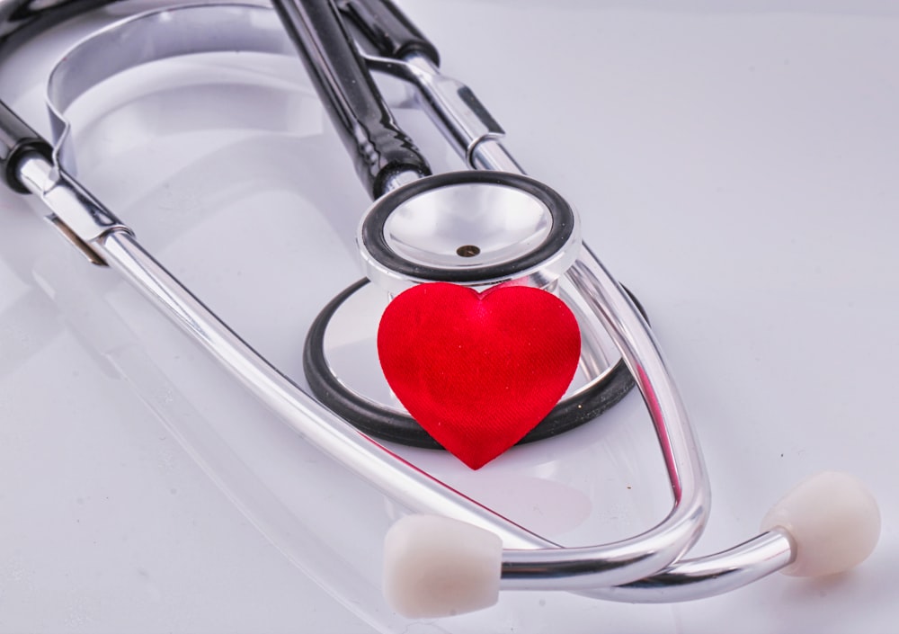 a stethoscope with a heart on top of it