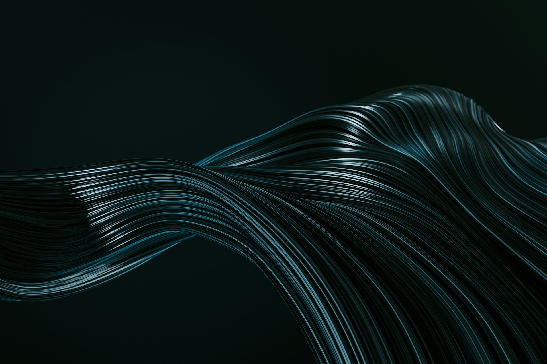 a black background with wavy lines