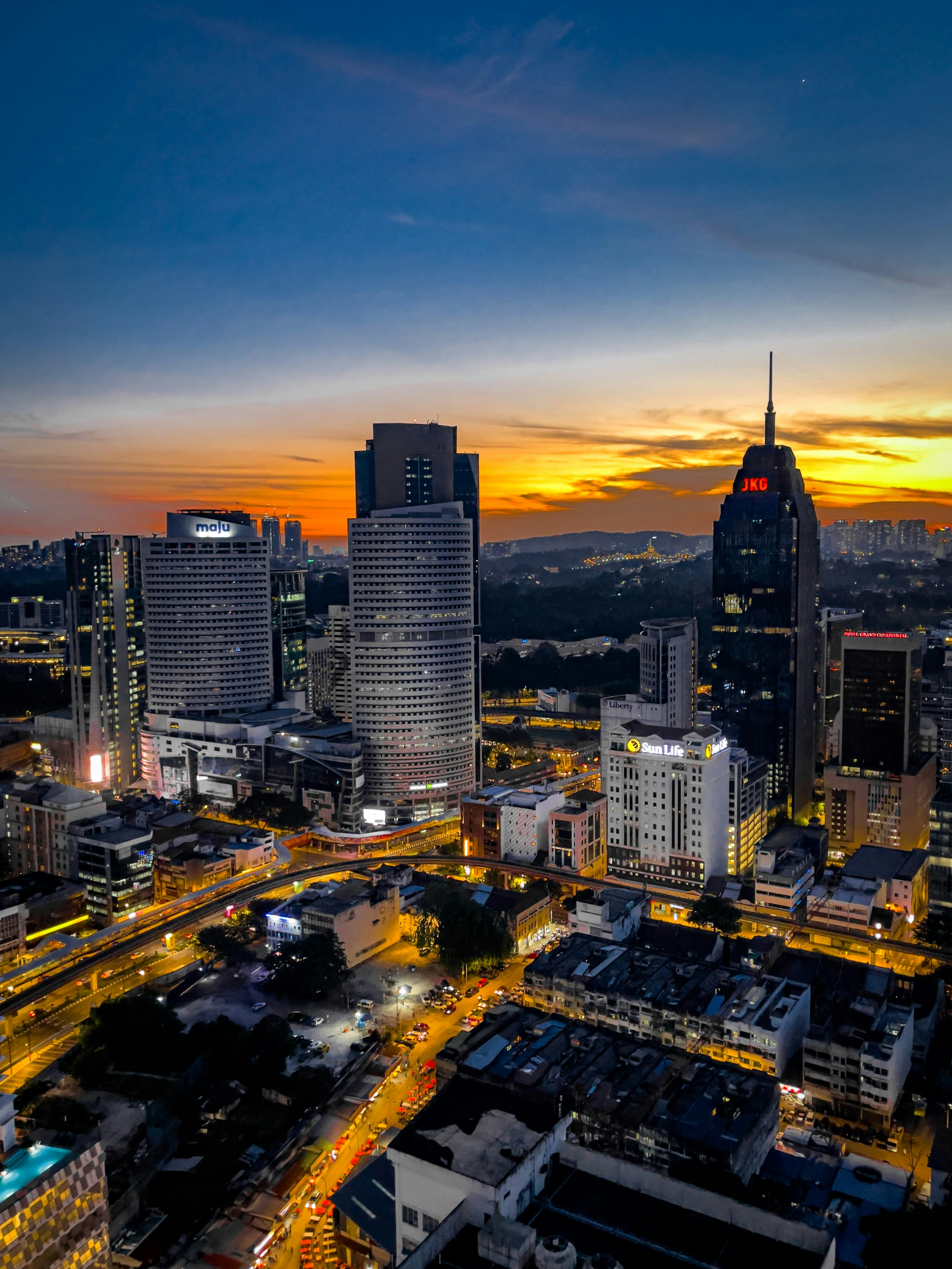 Vibrant Cityscape Print