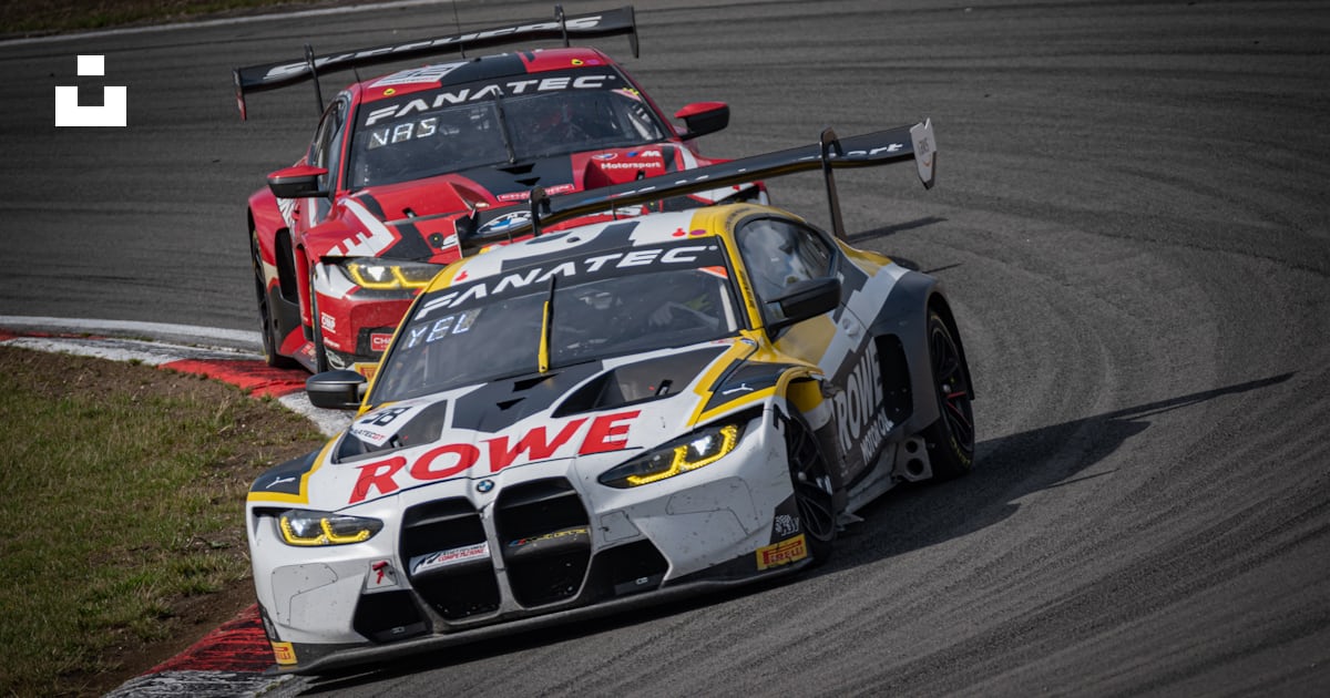 Two racing cars driving on a race track photo – Free Nürburgring Image ...
