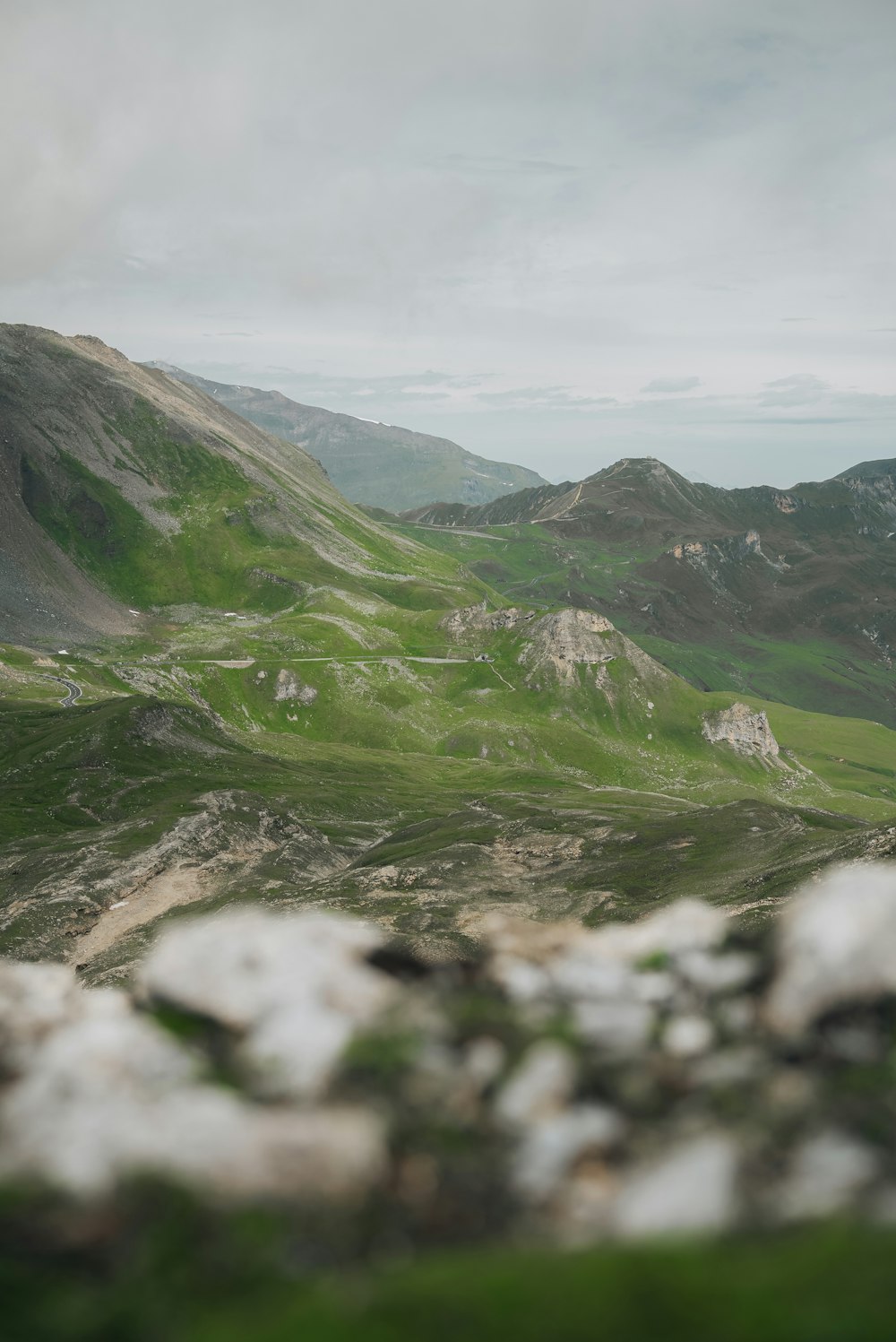 a view of the mountains from a high point of view