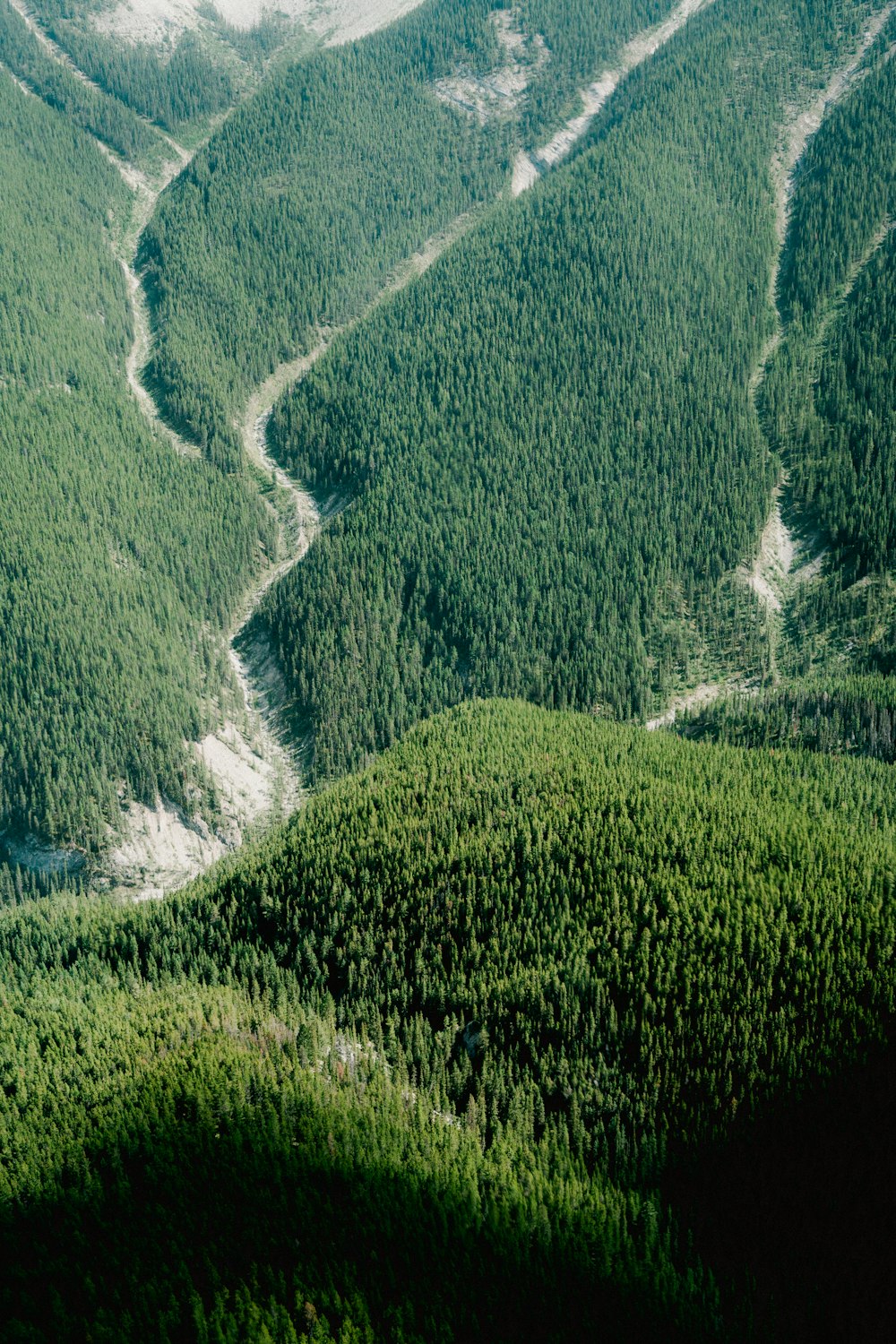 a view of a mountain range from a plane