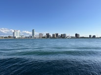 A scenic view of a Canadian city skyline with iconic landmarks under a clear sky.