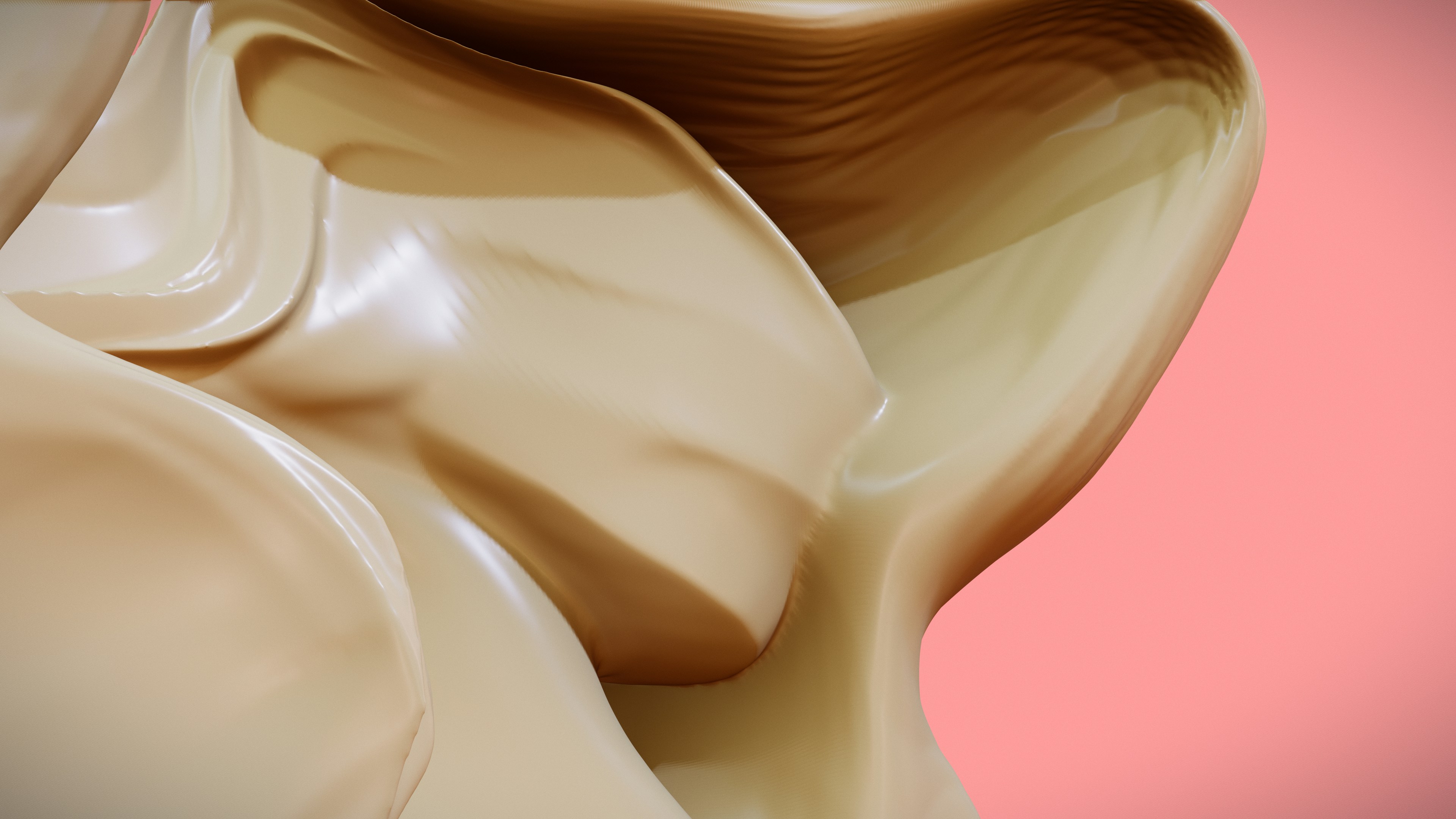 a close up of a cream colored substance