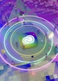 Colorful abstract graphic representing technology and digital innovation