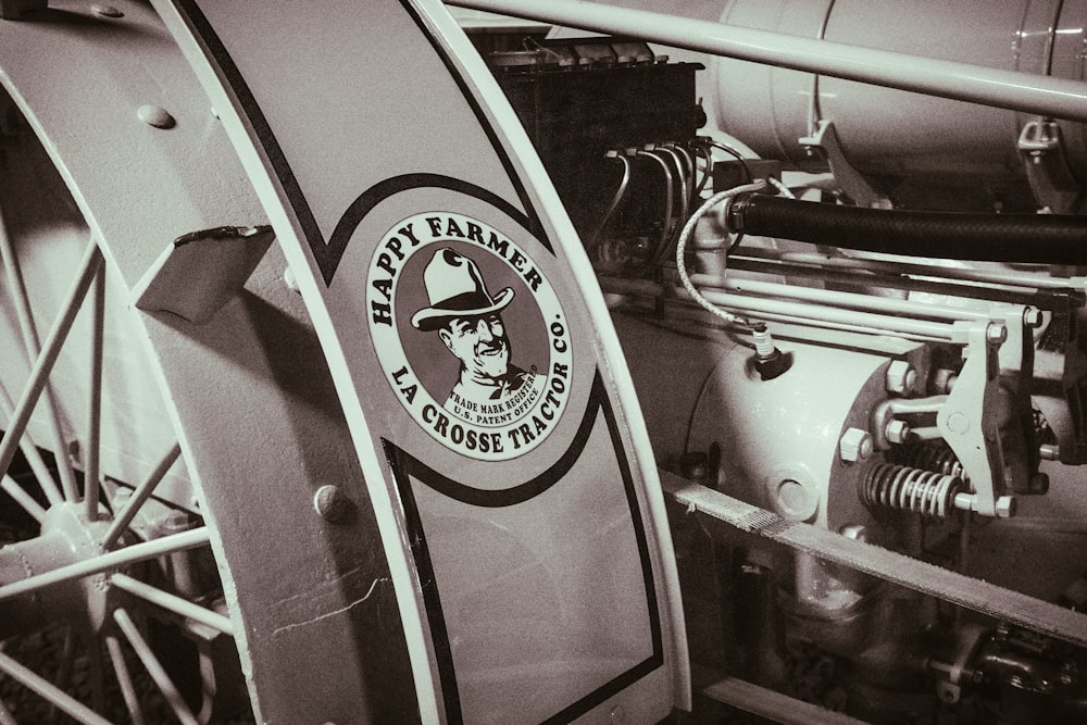 a black and white photo of a steam engine