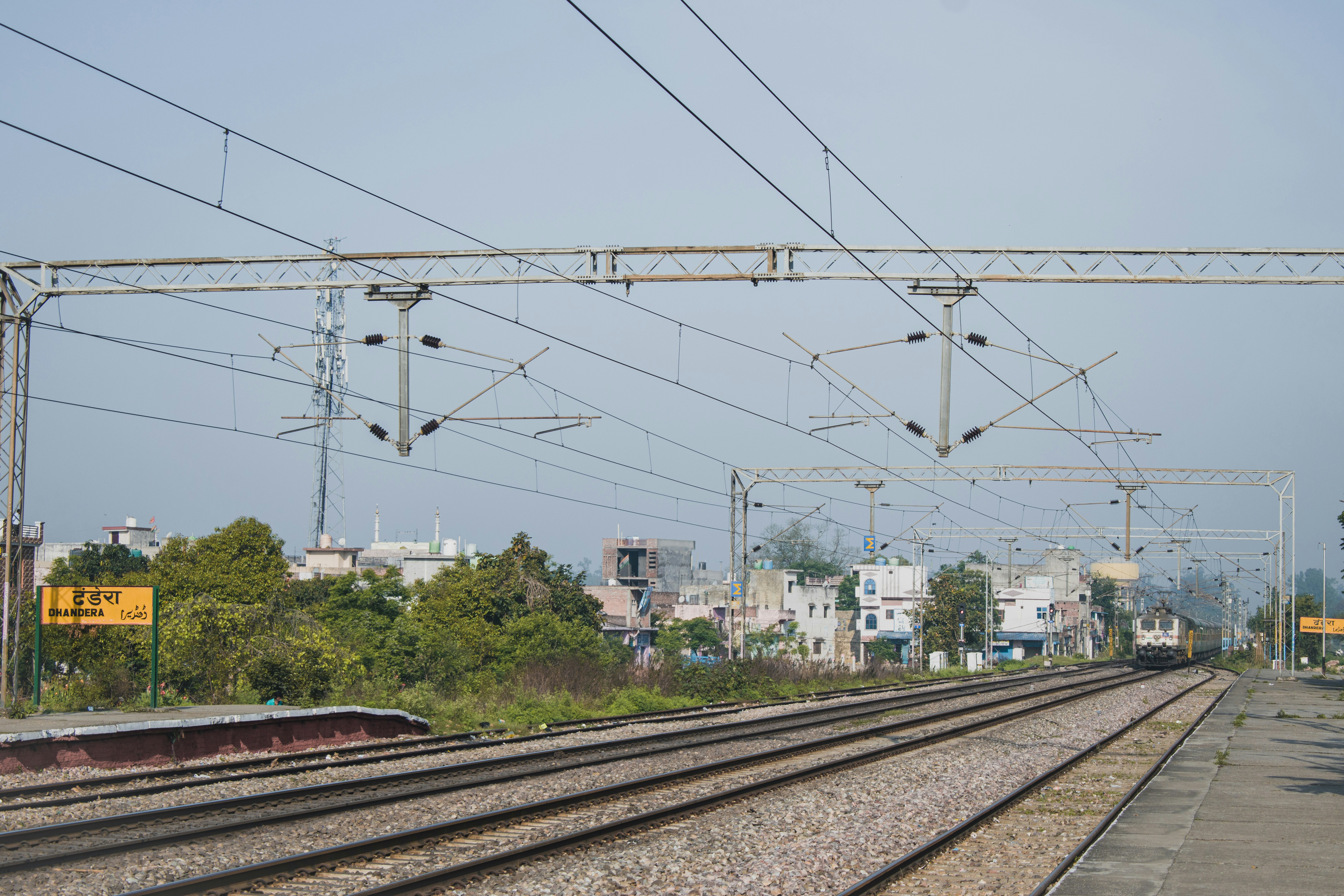 A view of a train track from a distance photo – Free Dhandera Image on ...