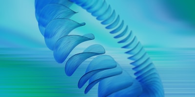 An abstract representation of web design with blue and green colors.