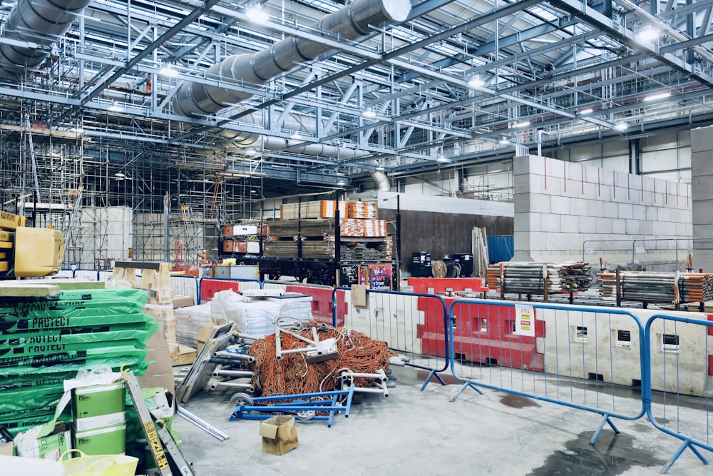 a large warehouse filled with lots of boxes