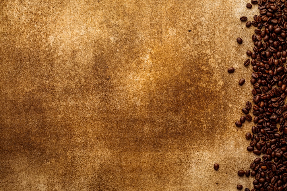 a grungy background with coffee beans on it