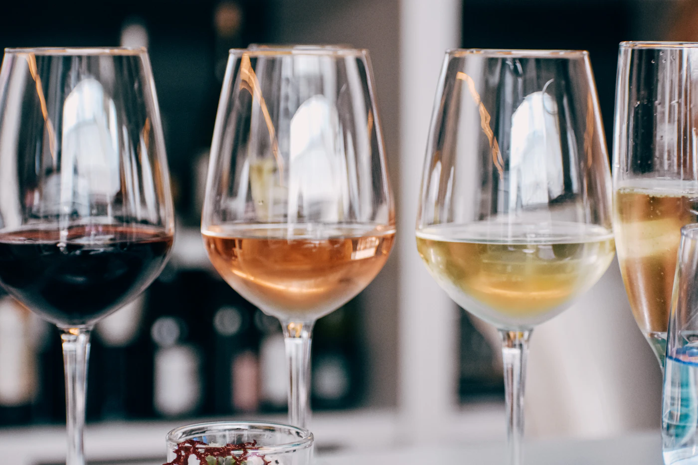 Group of wine glasses