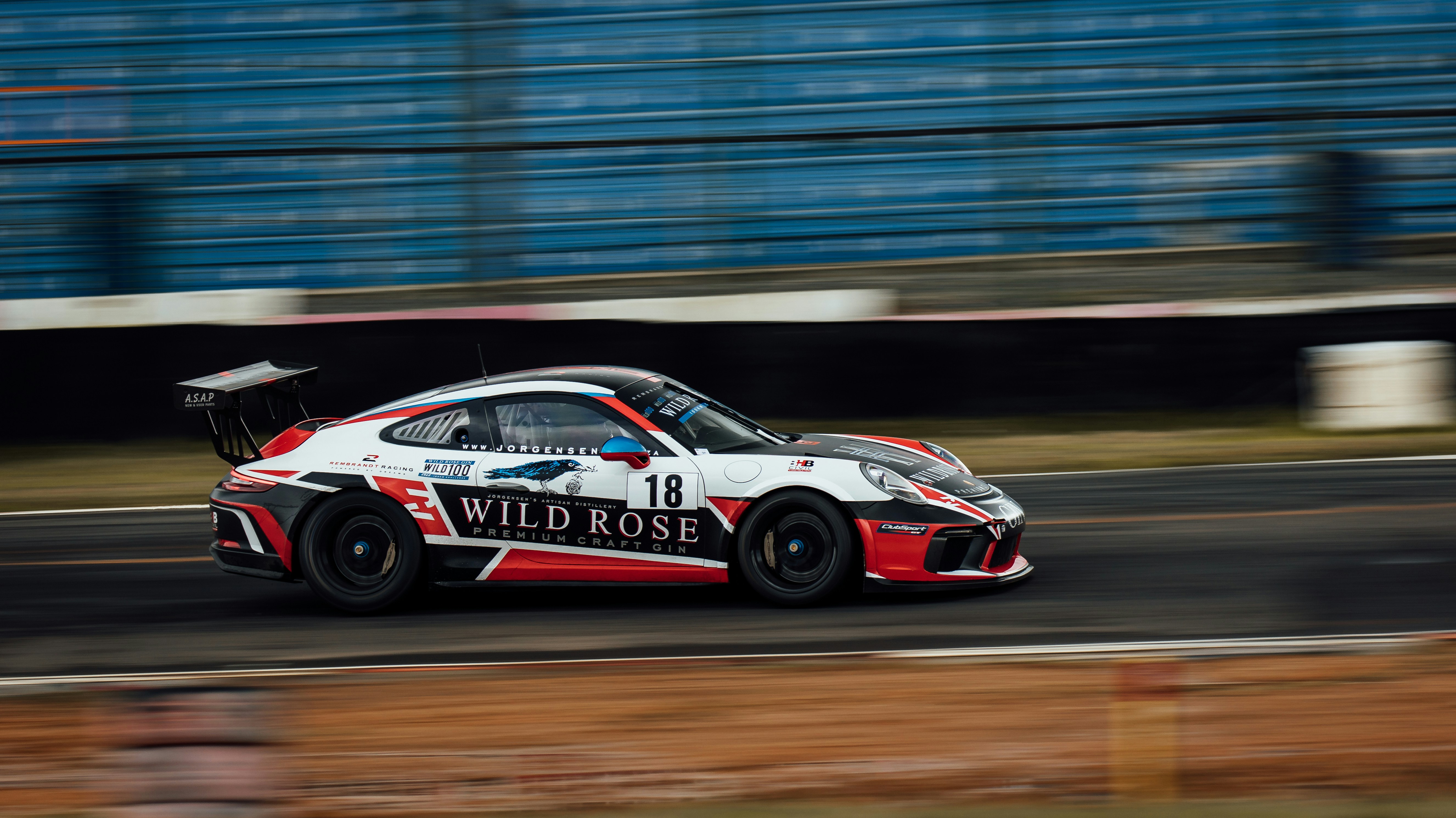 a race car driving on a race track