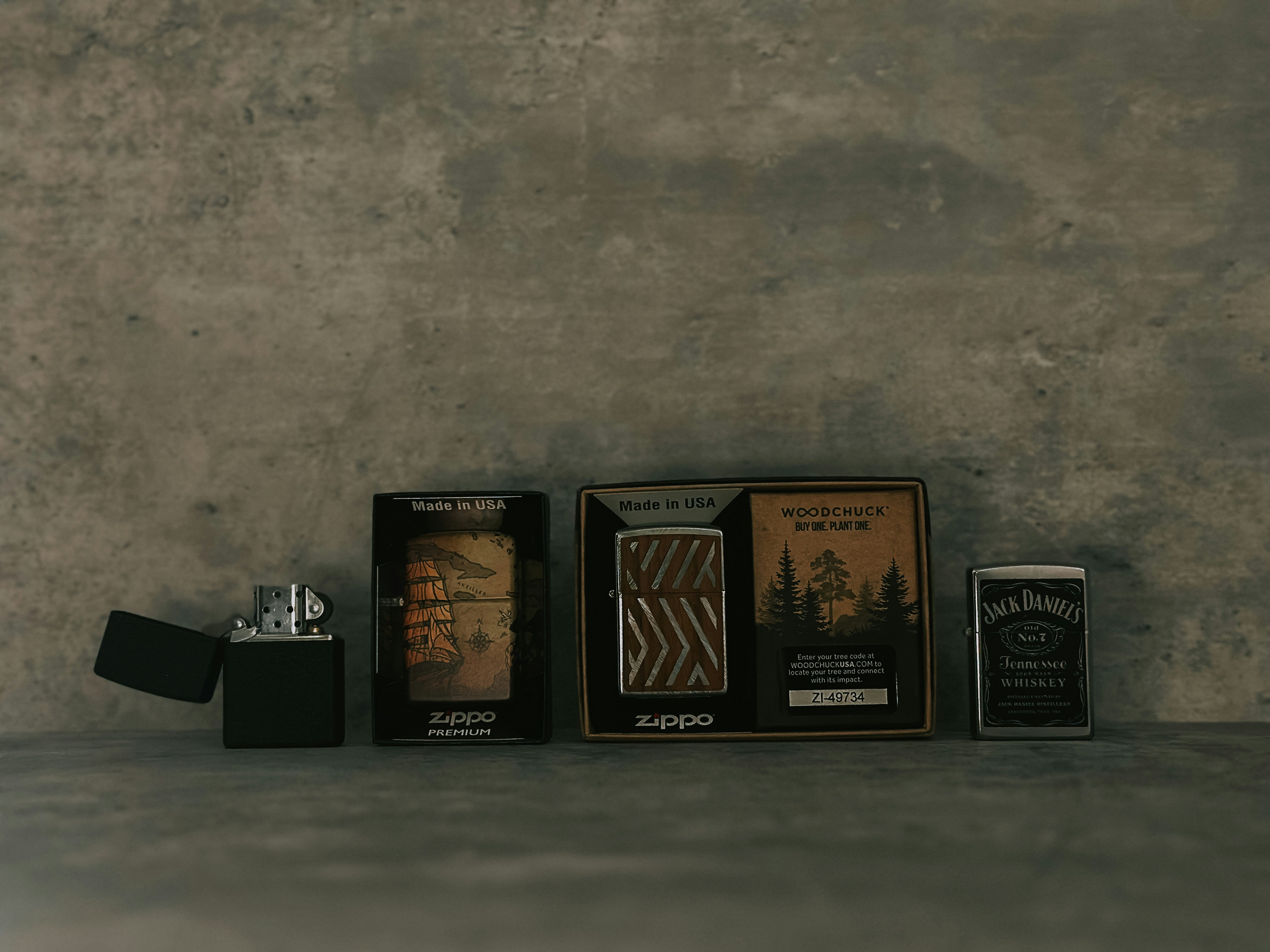 a couple of boxes sitting on top of a table