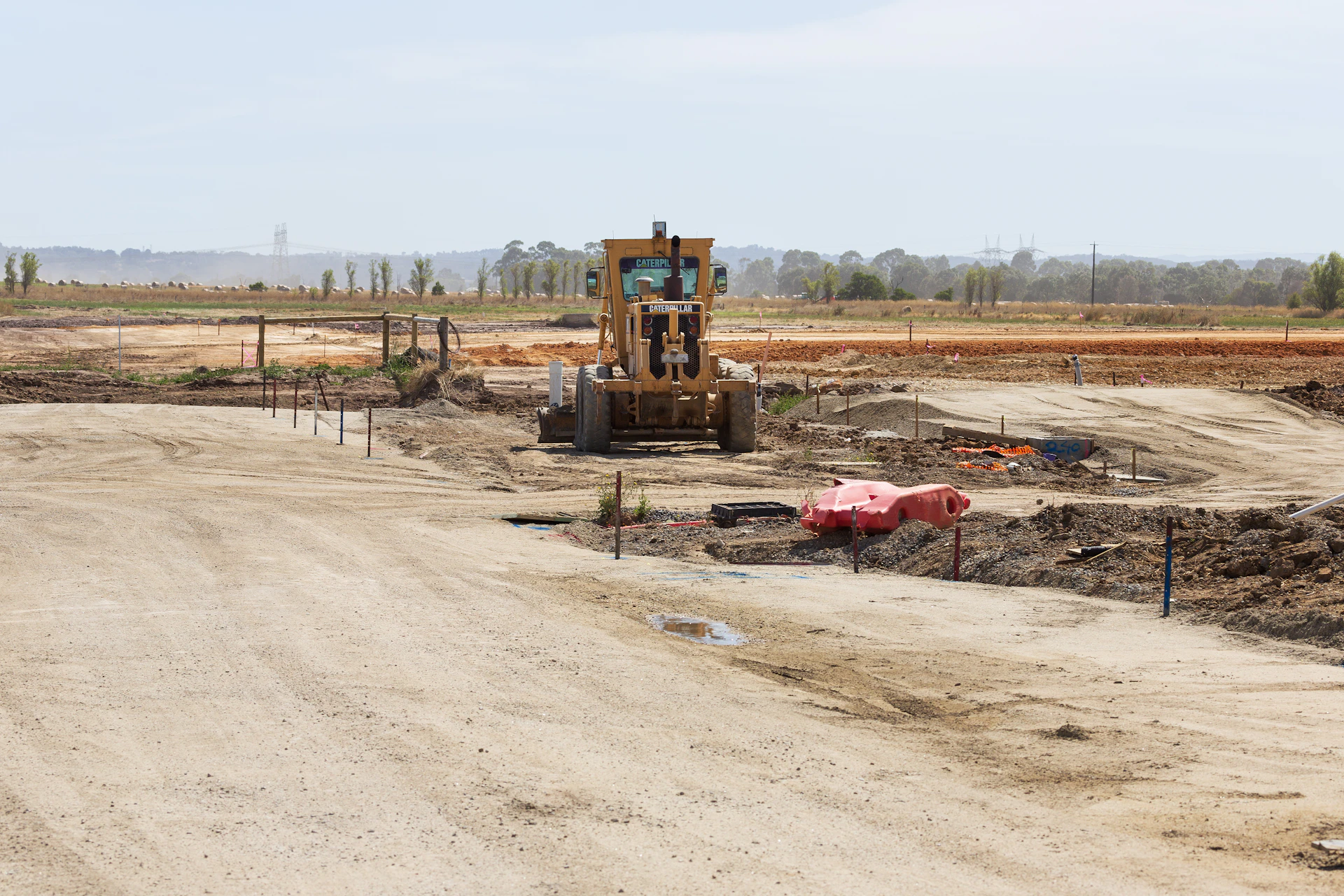 불도저 공사현장