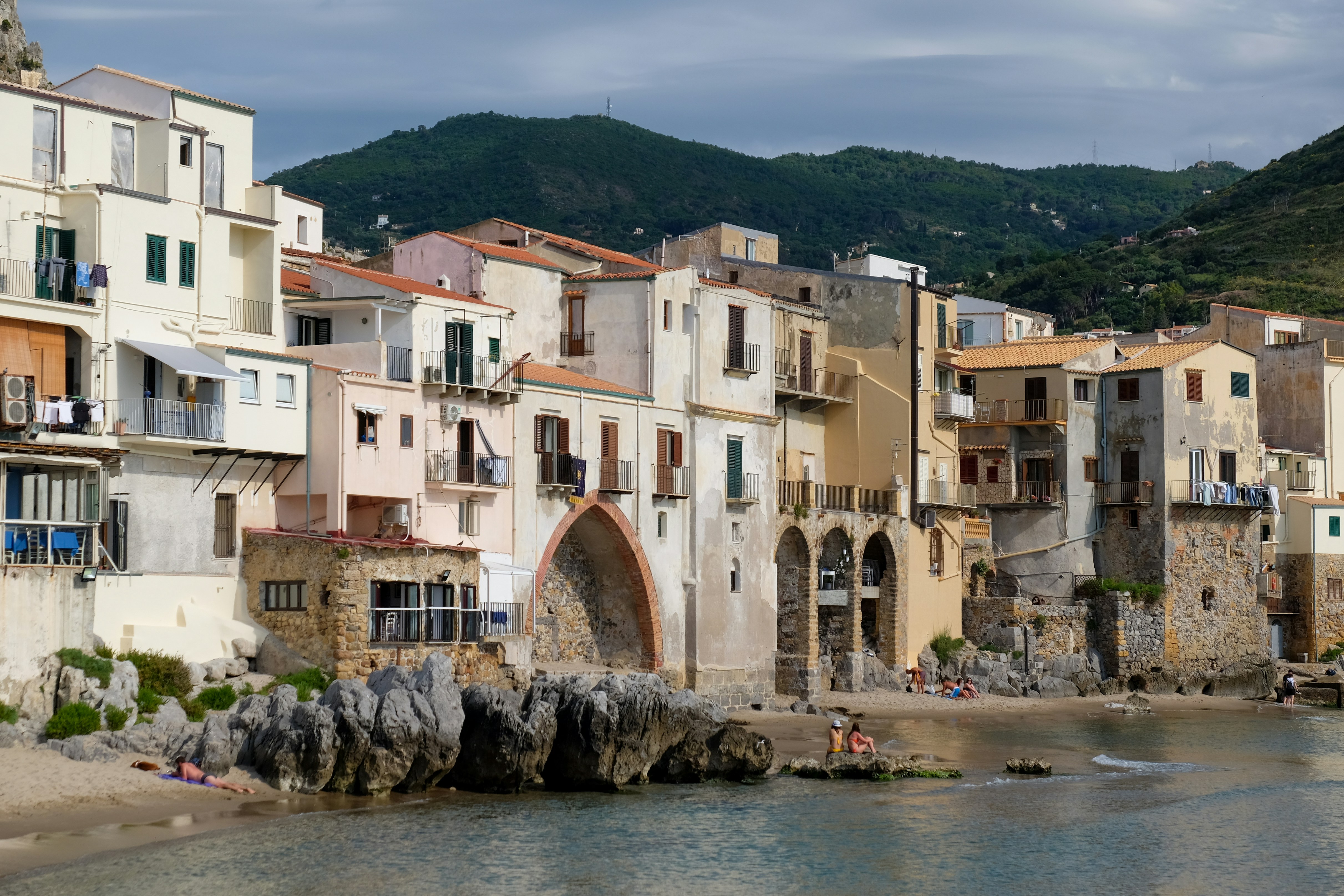 Cefalù's Breathtaking Panorama: A Serene View from the Shores of Sicily