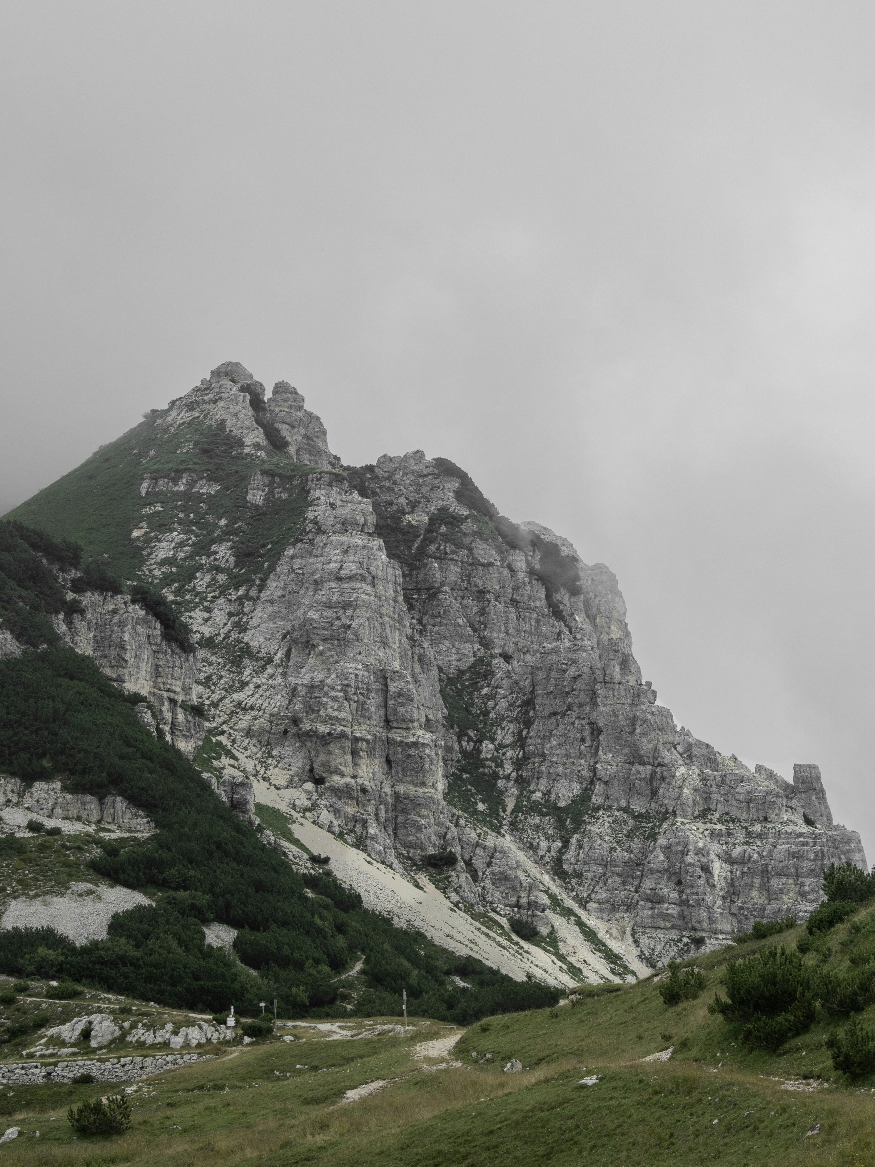 a very tall mountain with some very pretty rocks