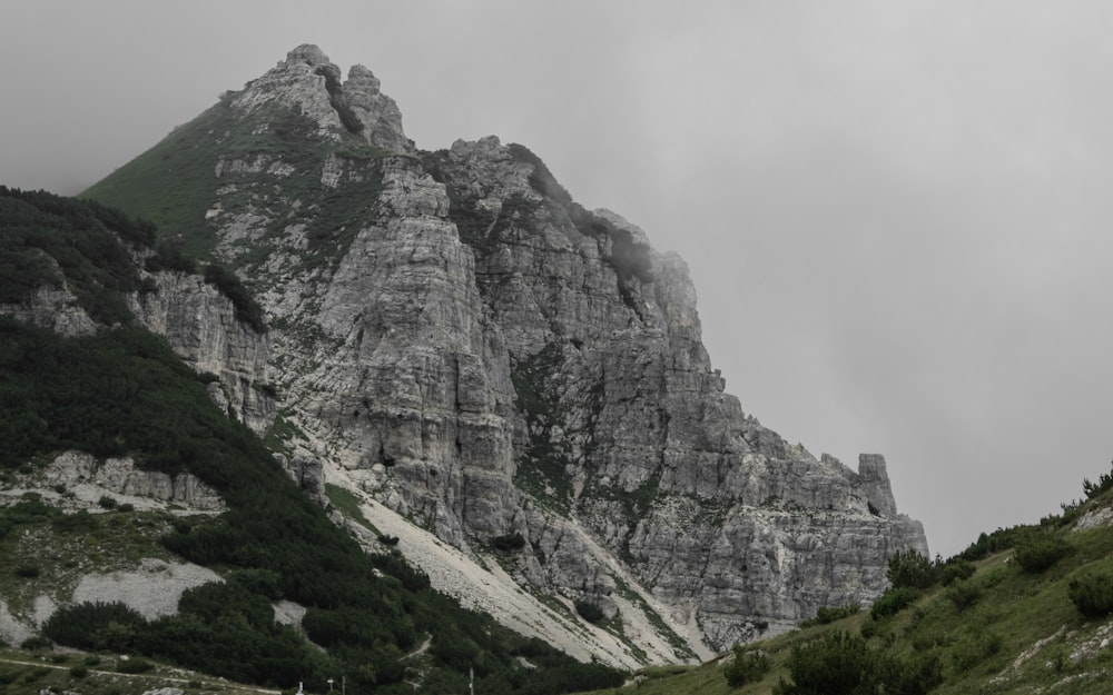 a very tall mountain with some very pretty rocks