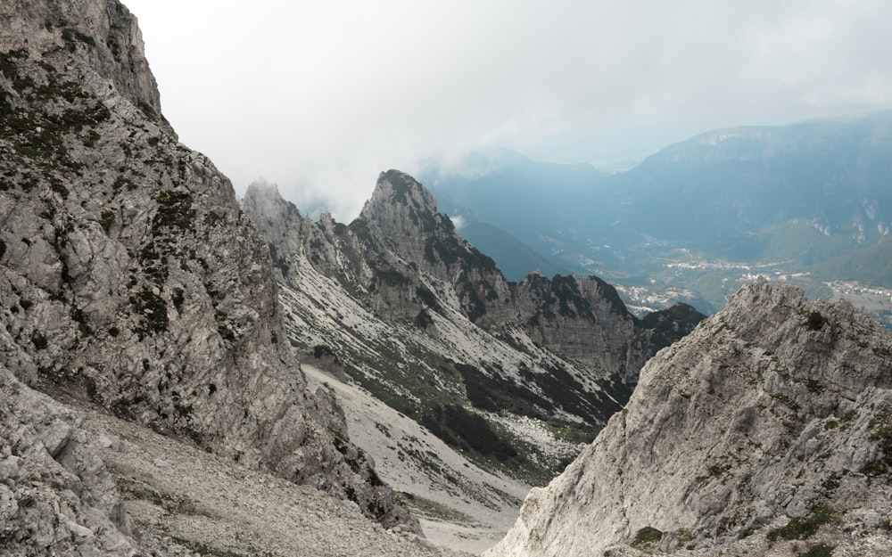 a view of the mountains from a high point of view