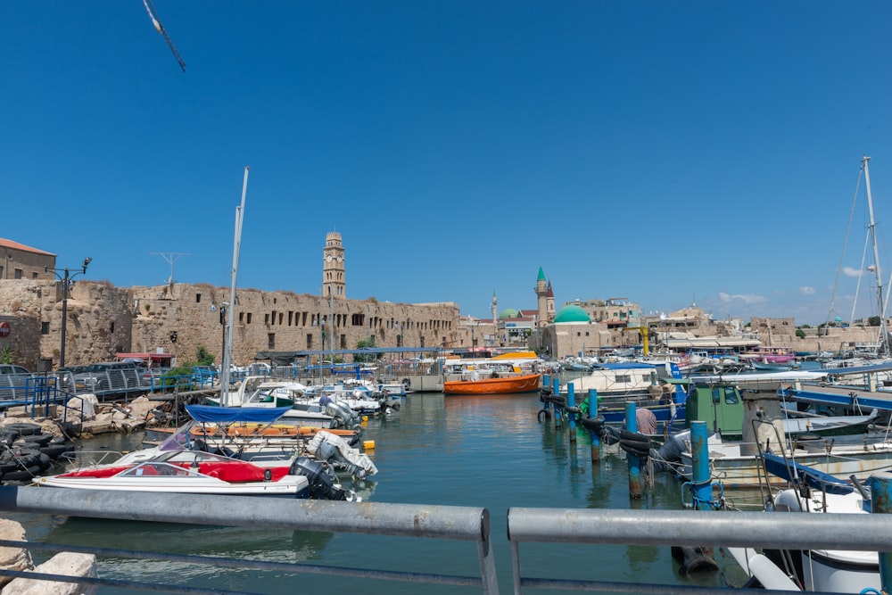 a harbor filled with lots of small boats