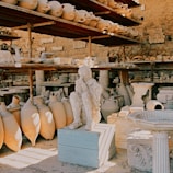 A panoramic shot of the museum’s main hall filled with ancient artifacts.