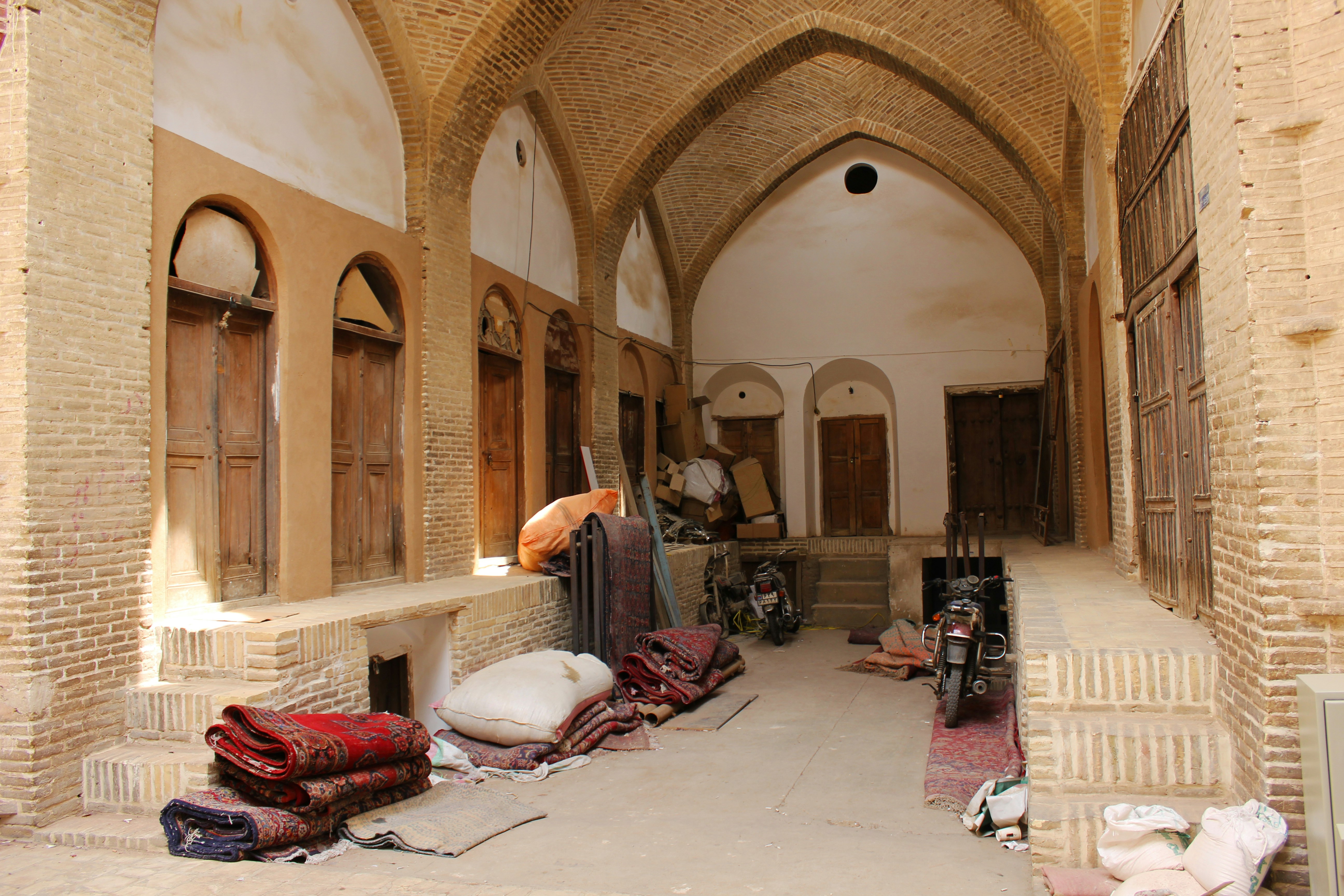 Yazd old city bazaar interior