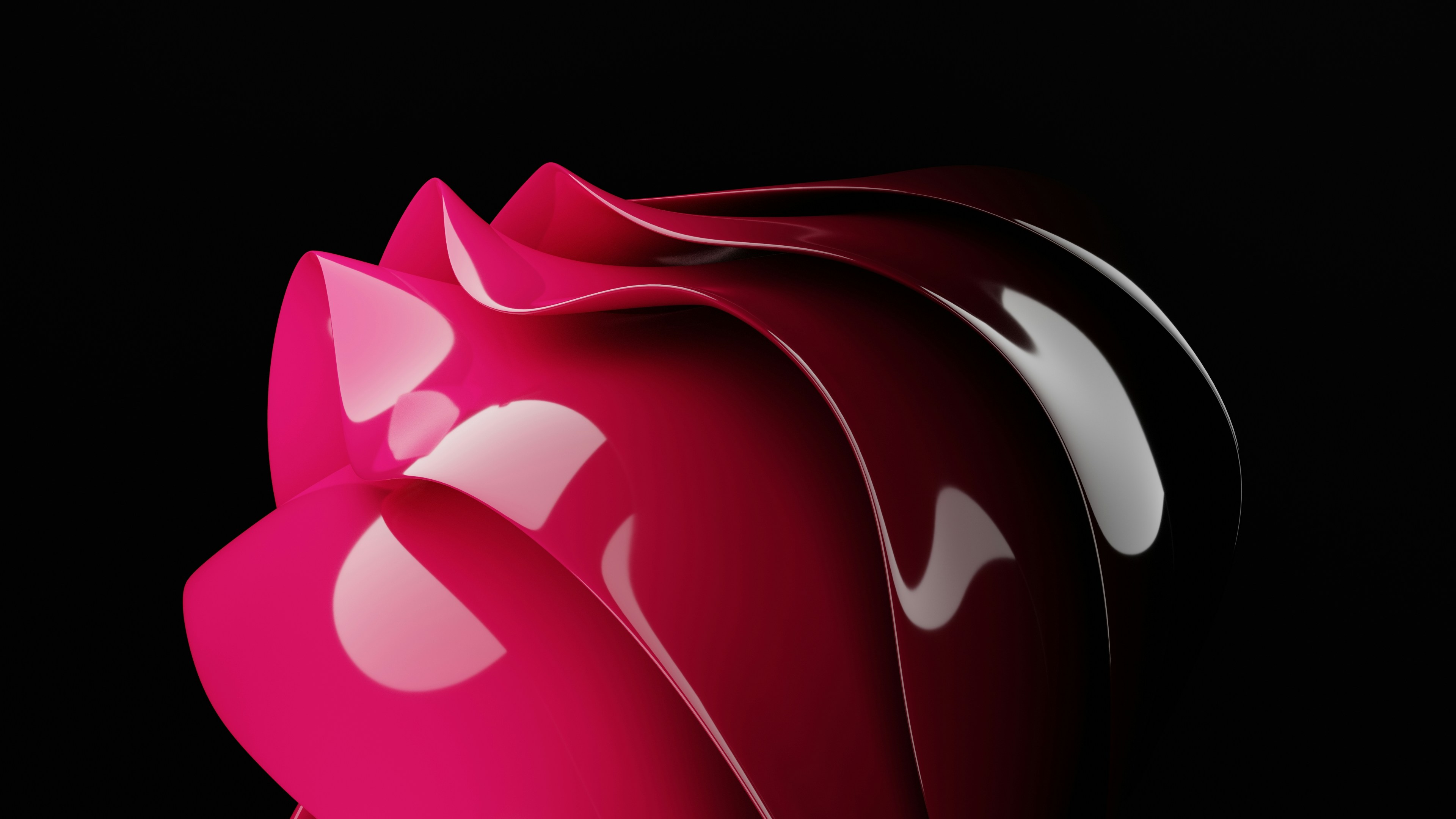 Ondas magenta brillantes y rojas abstractas - Foto gratuita en Unsplash