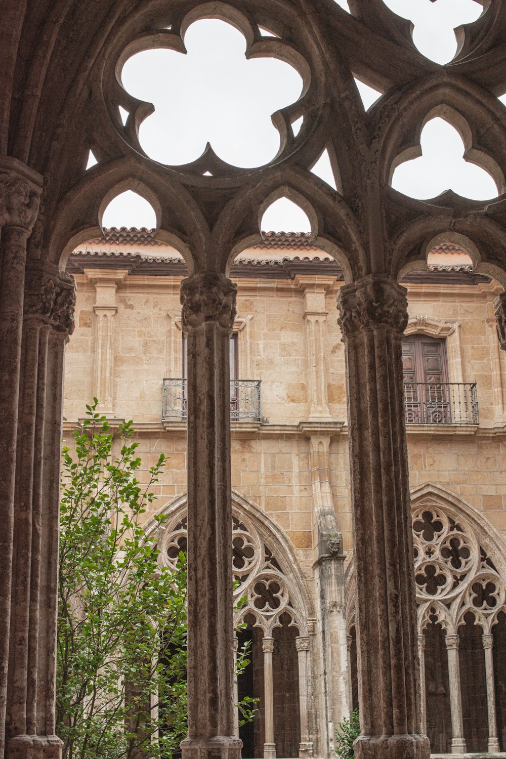 a large building with many arches and windows