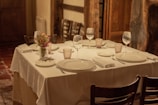 A cozy dining area with exquisite table settings.