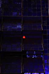 Array of smart transport components arranged on a sleek surface, illuminated by blue light.