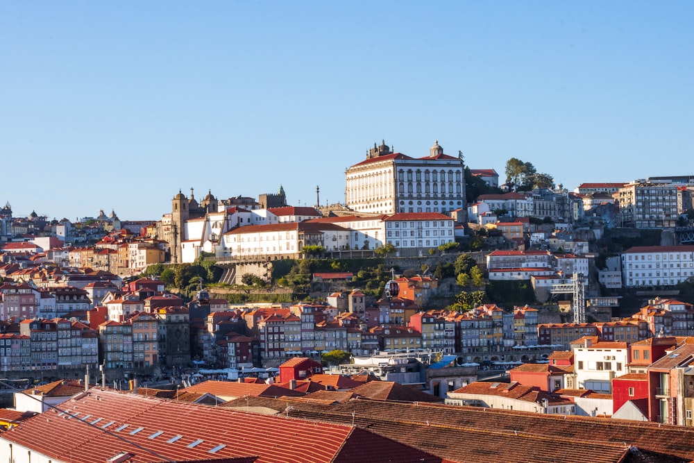 a city with a lot of buildings on top of it