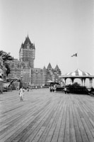 A vintage photograph showcasing a historic American landmark.