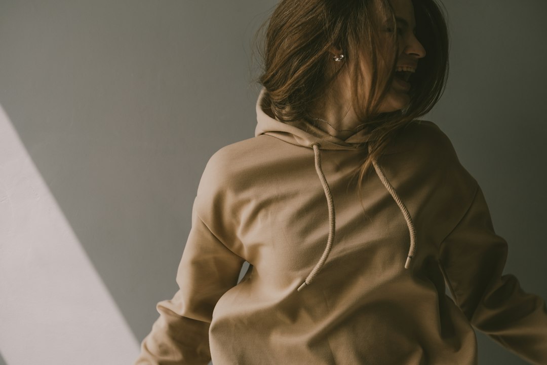 printed hoodie folded detail