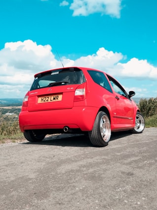 A sleek Citroën car parked in a scenic location.