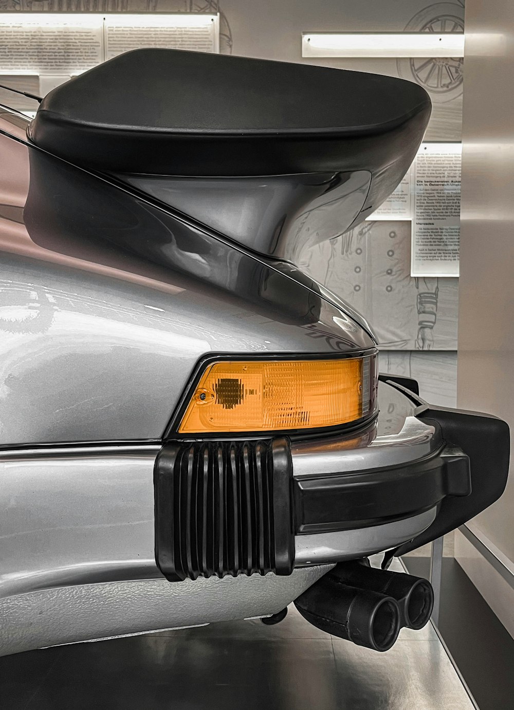 a close up of a car with a rear view mirror