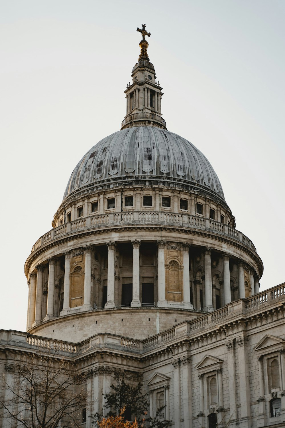 the dome of the building has a cross on it