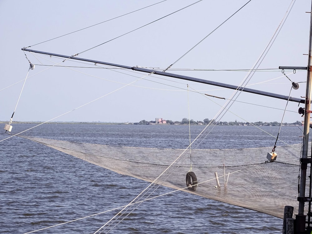 a sailboat in a body of water