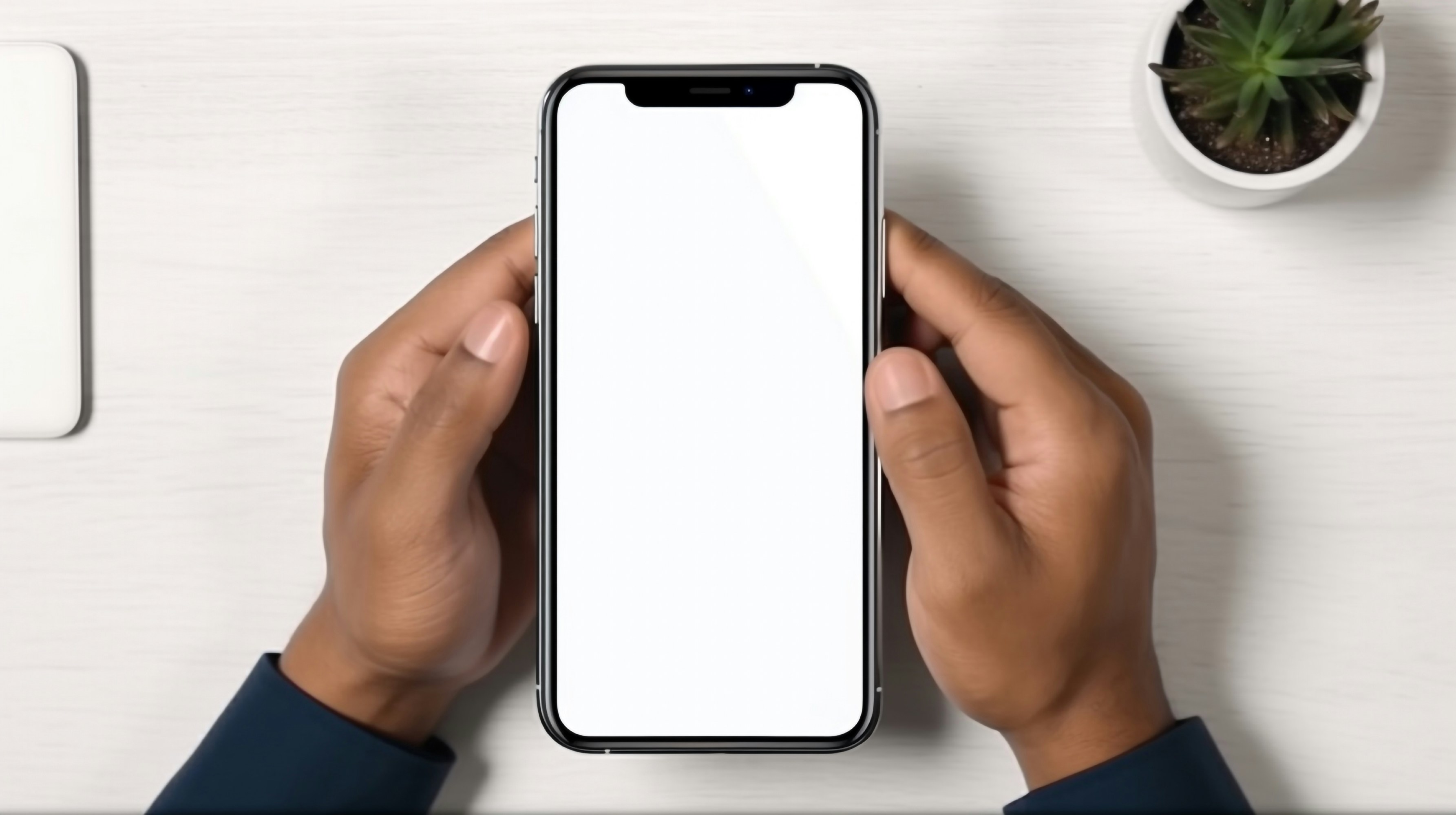 close-up of hands exchanging contact information using two iPhones