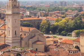 Aerial view of the Santa Rosa Tower building in Cuiabá