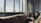 A cozy office space adorned with stylish curtain systems and insect protection.