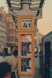 Map showing flexible school bus routes with stops marked.