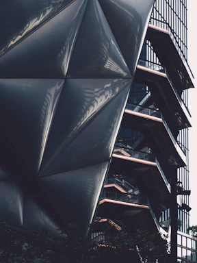 Exterior view of commercial property with futuristic architecture