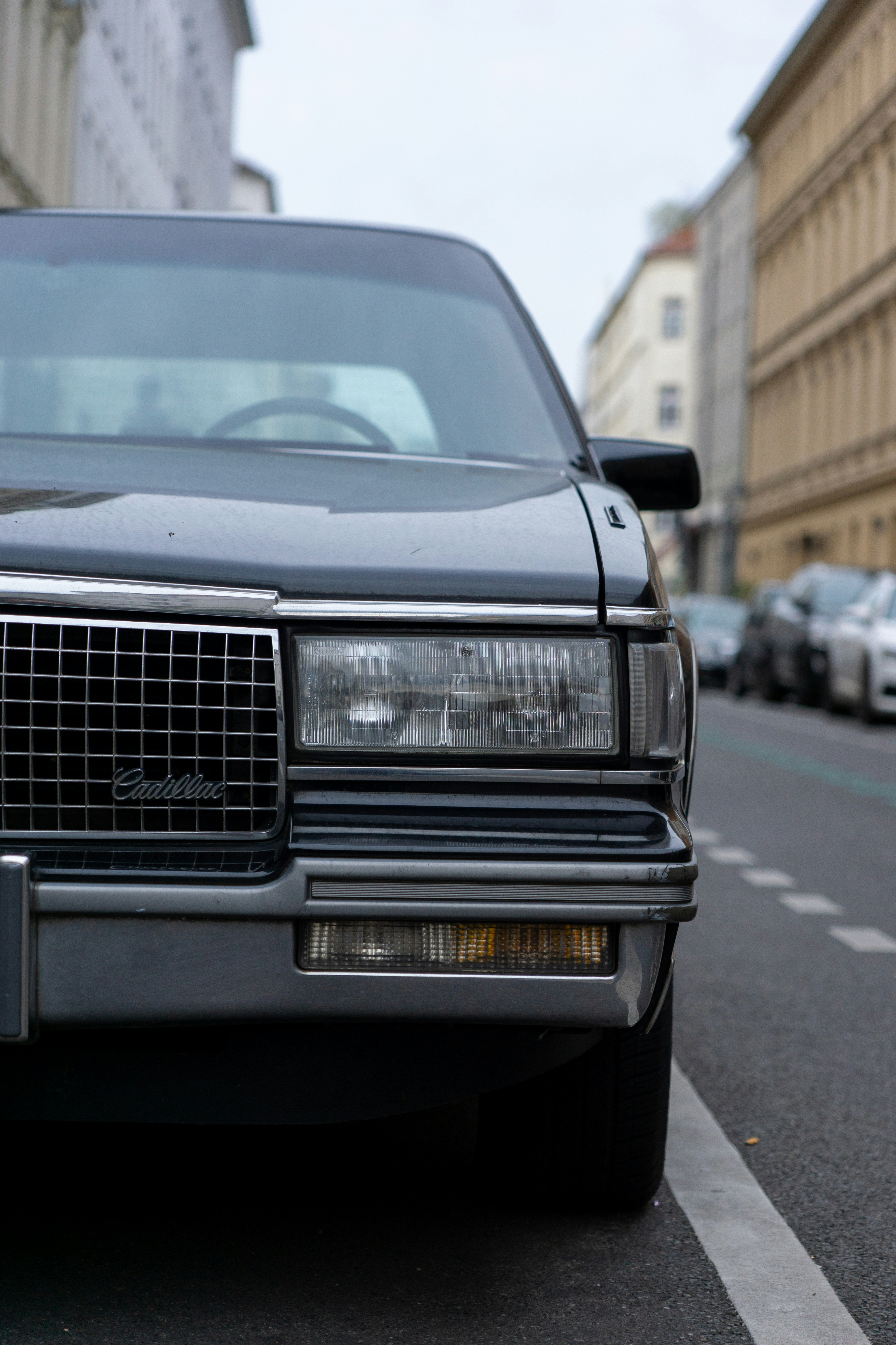 a car parked on the side of the road