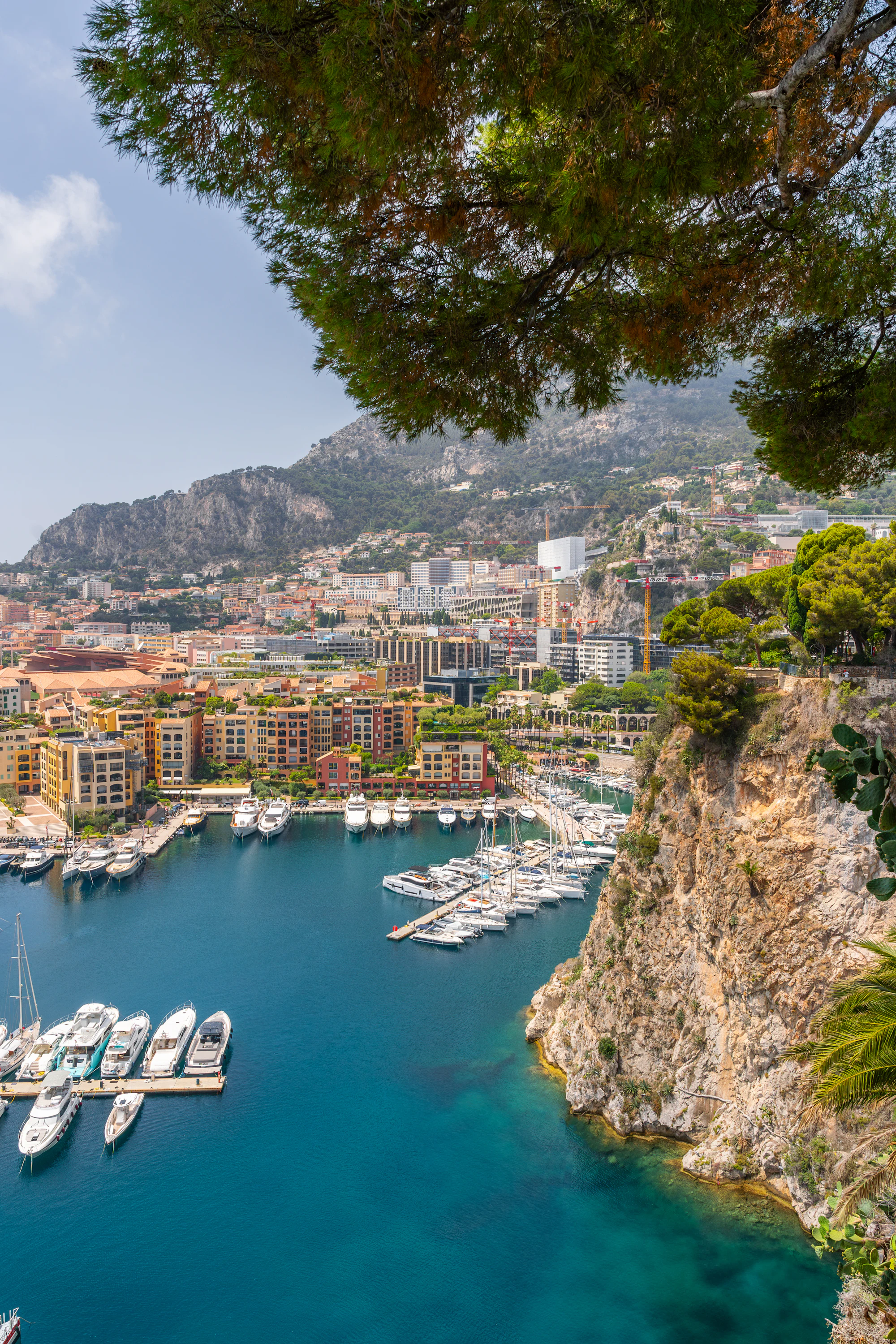 Port de Monaco avec ses yachts